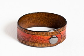 Leather Bracelet: Fire