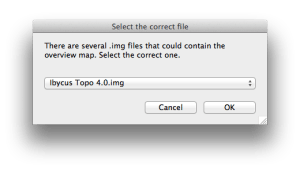 JaVaWa MapConverter - Select the correct file